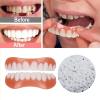 Wttfc False Teeth,2 Pair Soft Denture Reline Kit, Smile Teeth Whitening,Cosmetic Veneer Snap On Dentures Natural Tones Silicone Denture Top And Bottom For Women Men Regain Confident Smile view 4