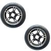 12 Inch Electric Wheelchair Rear Wheel Replacement, Solid Polyurethane Tires with Aluminum Alloy Wheels, 12 1/2  view 1