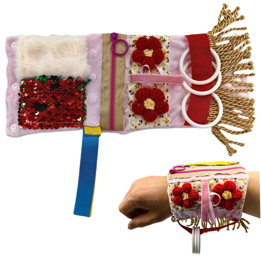 Fidget Blanket for Adults with Dementia 2 in 1 Design Sensory Blanket Calming & Comforting Sensory Toys Adults for Alzheimer's,Dementia, Asperger's,Anxiety
