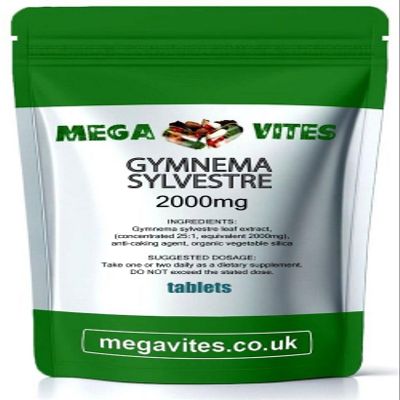GYMNEMA SYLVESTRE Tablets 2000mg x 90 - MEGAVITES AMINOLAB