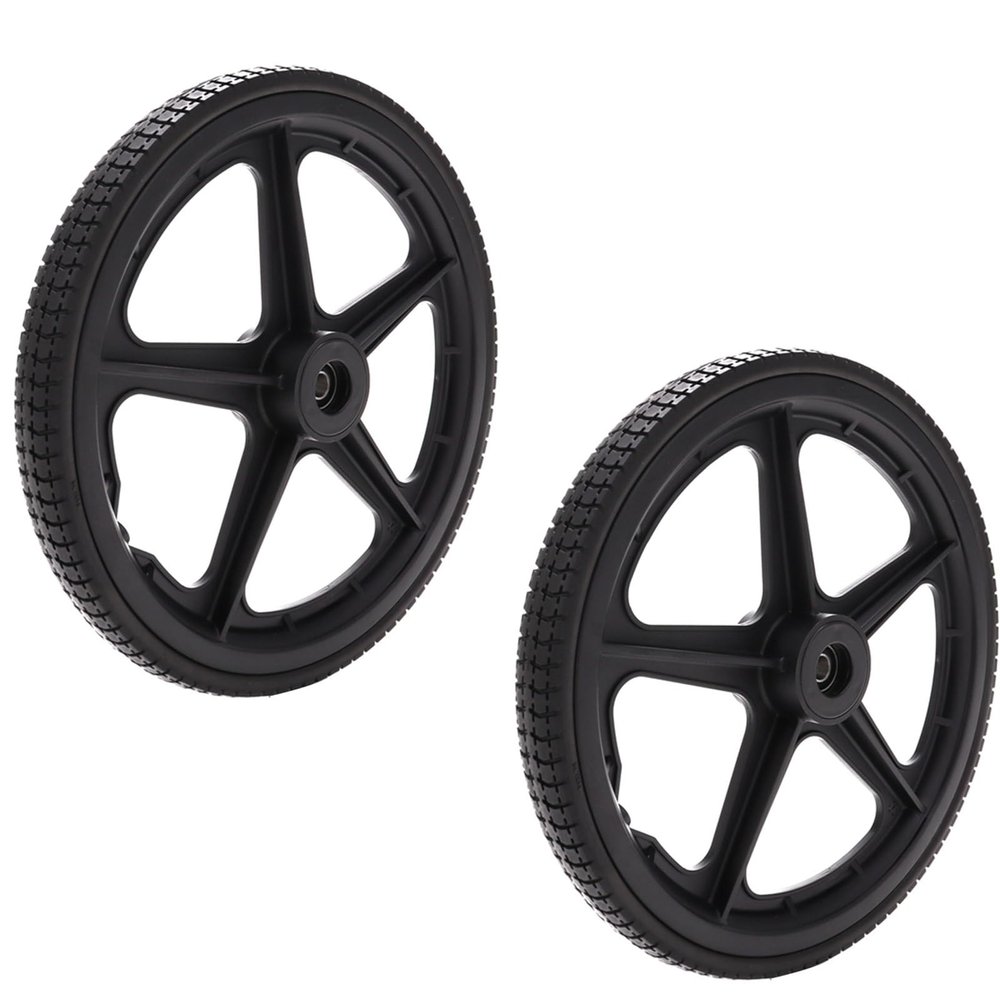 14 "x1.75 Wheelchair Wheel Electric Wheelchair Rear Wheel Replacement Part 14" Solid Tire Wheel Assembly, Suitable for Electric Wheelchair Replacement Parts (1pair) 