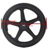 14 "x1.75 Wheelchair Wheel Electric Wheelchair Rear Wheel Replacement Part 14" Solid Tire Wheel Assembly, Suitable for Electric Wheelchair Replacement Parts (1pair)  view 3