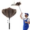 Soarer Extendable Ostrich Feather Duster - 40 inches Fluffy Long Handle Reusable Feather Duster for Cleaning Ceiling Fan,Pendant Lamp, High Ceiling, Blinds, Furniture view 1