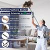 Soarer Extendable Ostrich Feather Duster - 40 inches Fluffy Long Handle Reusable Feather Duster for Cleaning Ceiling Fan,Pendant Lamp, High Ceiling, Blinds, Furniture view 2