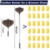Soarer Extendable Ostrich Feather Duster - 40 inches Fluffy Long Handle Reusable Feather Duster for Cleaning Ceiling Fan,Pendant Lamp, High Ceiling, Blinds, Furniture view 4