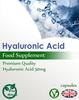 Hyaluronic Acid 50mg Capsules | Anti Ageing Properties, Skin, Bones and Hair Care | Vegan (Pack of 90) view 3