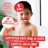 Jack N Jill Natural Certified Kids Toothpaste Fluoride-Free Toddler & Baby Toothpaste with 40% Xylitol, No Sugar, Suitable from 6 Months+, Organic Blueberry Flavour, Pack of 2 (50g Each) view 2