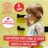 Jack N Jill Natural Certified Kids Toothpaste Fluoride-Free Toddler & Baby Toothpaste with 40% Xylitol, No Sugar, Suitable from 6 Months+, Organic Banana Flavour, Pack of 2 (50g Each) view 2
