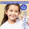 Jack N Jill Natural Certified Kids Toothpaste Fluoride-Free Toddler & Baby Toothpaste with 40% Xylitol, No Sugar, Suitable from 6 Months+, Raspberry & Strawberry Flavour, Pack of 2 (50g Each) view 3