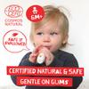 Jack N Jill Natural Certified Kids Toothpaste Fluoride-Free Toddler & Baby Toothpaste with 40% Xylitol, No Sugar, Suitable from 6 Months+, Banana & Blackcurrant Flavour, Pack of 2 (50g Each) view 2