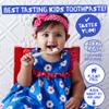 Jack N Jill Natural Certified Kids Toothpaste Fluoride-Free Toddler & Baby Toothpaste with 40% Xylitol, No Sugar, Suitable from 6 Months+, Banana & Blackcurrant Flavour, Pack of 2 (50g Each) view 3