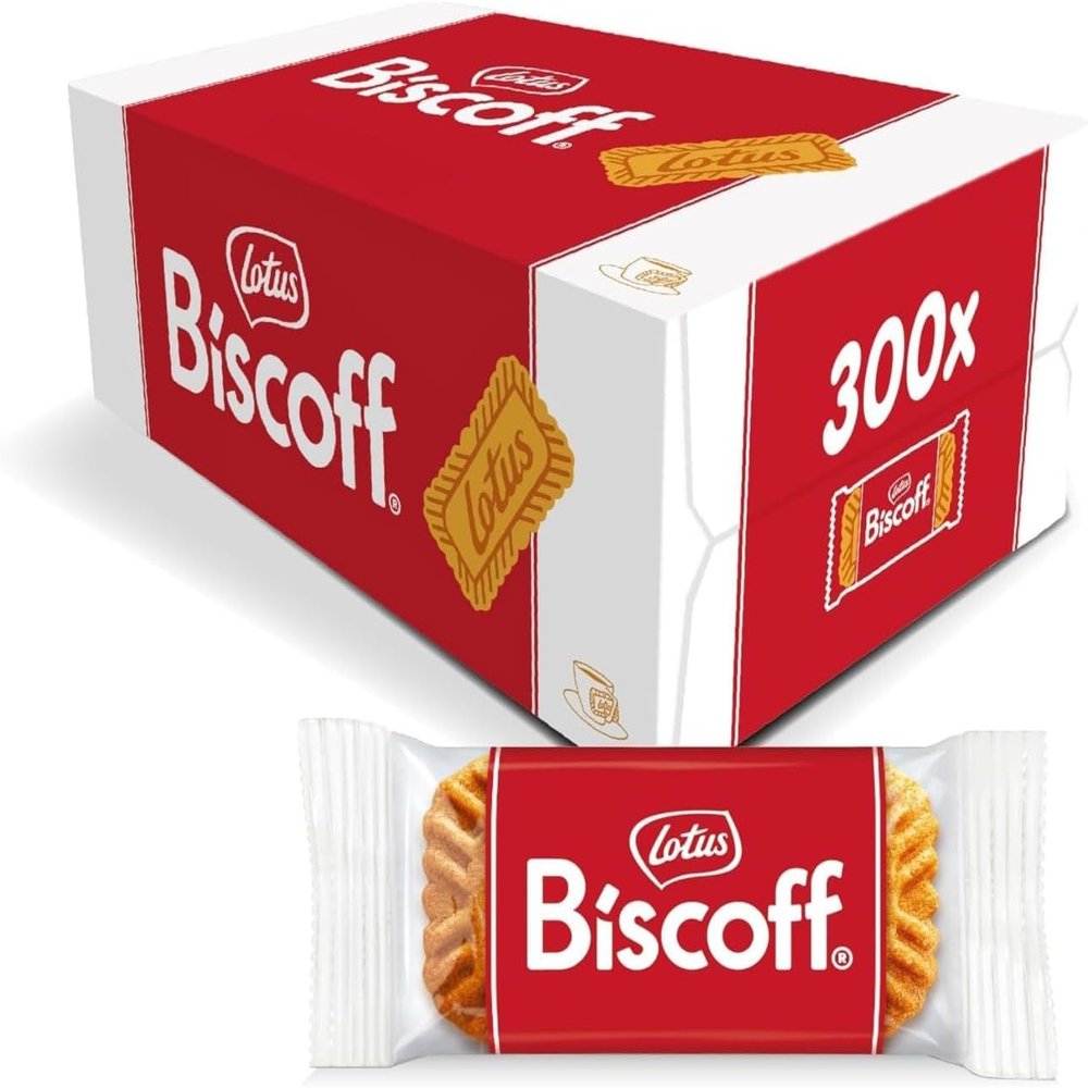 Individually Wrapped Original Caramelised Biscuits, Single Package Welcome Pack (Pack of 300)