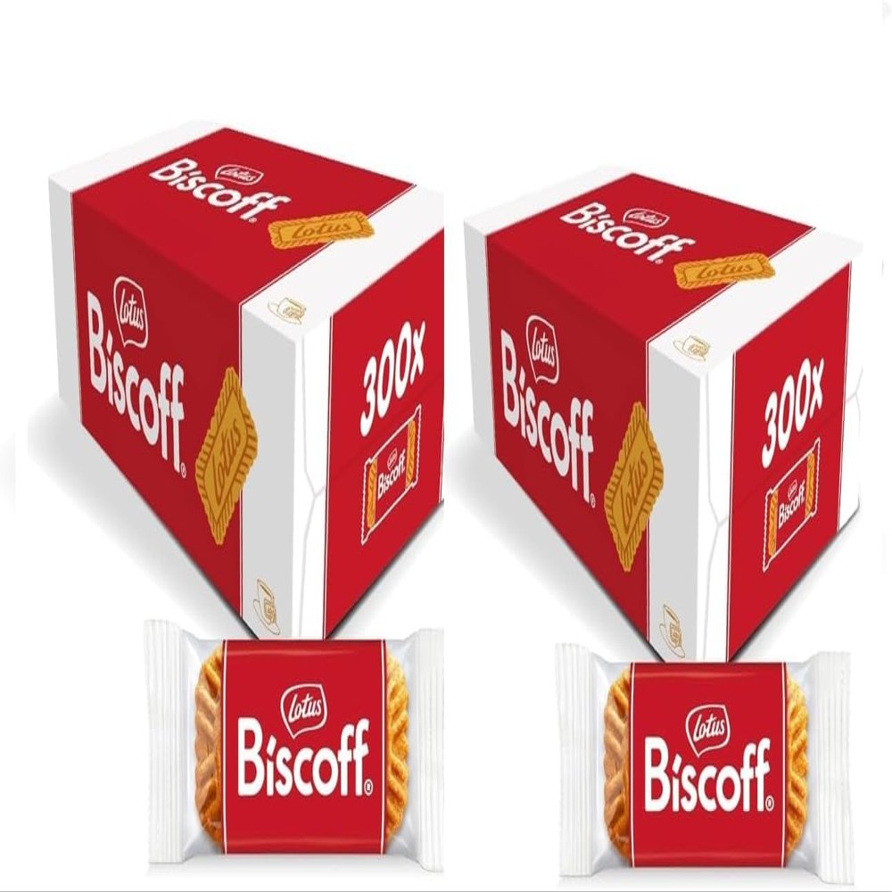 Individually Wrapped Original Caramelised Biscuits, Single Package Welcome Pack (Pack of 600)