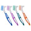 Baluue 4pcs Double-Sided Hard Denture Cleaning Brushes Multi-Layer Toothbrushes for Effective False Teeth and Denture Removal Cleaning, Portable Oral Care Tool for Daily Use view 1