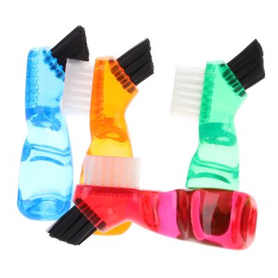 Baluue 4pcs Denture Toothbrush Short Handle Appliance Cleaner Bristles Appliance Brush for Cleaning Teeth Gaps