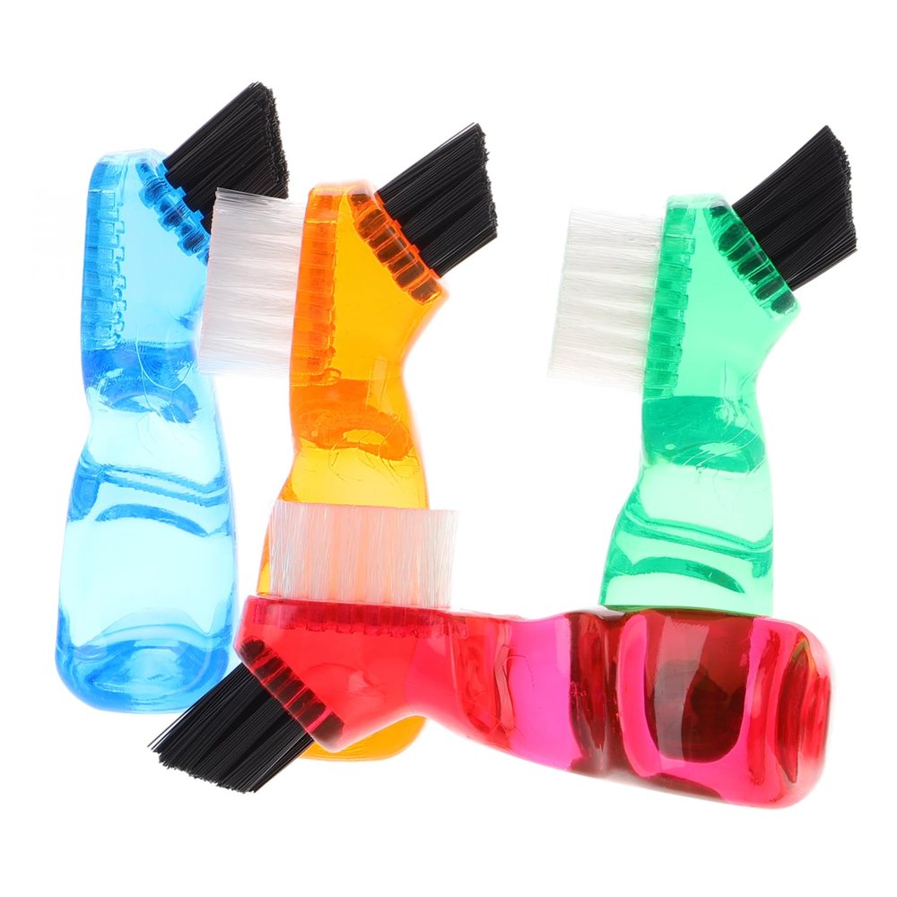 Baluue 4pcs Denture Toothbrush Short Handle Appliance Cleaner Bristles Appliance Brush for Cleaning Teeth Gaps