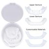 Dazzluxe 4 Pairs Teeth Veneers Dentures, Perfect Smile Clip in Veneers Teeth Replacement Temporary Veneers Tooth Kit, DIY Whitening Fake Teeth for Cover Bad Teeth view 2
