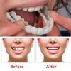 Dazzluxe 2 Pairs Temporary Fake Teeth, Adjustable Clip in Veneers Teeth for Men And Women, Nature And Comfortable Snap on Dentures Veneers Moldable False Teeth for Beautiful Smile view 3