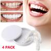 Dazzluxe False Teeth, Temporary Whitening Clip in Veneers Teeth, Cosmetic Fake Teeth Veneers Top And Bottom, Snap on Dentures Veneers for Men Women with Bad Teeth,4 Pack view 2