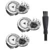 3 Pack HQ8 Replacement Shaver Heads, for Shaver PT725 PT735 AT890 HQ7100 HQ7140 HQ7160 HQ7180 HQ7200 HQ7240 HQ8445 HQ8830 HQ8850 HQ8870 HQ8880 HQ8890 with Cleaning Brush view 1