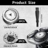 3 Pack HQ8 Replacement Shaver Heads, for Shaver PT725 PT735 AT890 HQ7100 HQ7140 HQ7160 HQ7180 HQ7200 HQ7240 HQ8445 HQ8830 HQ8850 HQ8870 HQ8880 HQ8890 with Cleaning Brush view 2