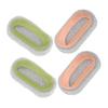 Zerodeko 4pcs Grip Cleaning Brush Set Manual Bathroom Tile Scrubber Handle Brush for Grout Ergonomic Home Cleaning Tool Handheld Crevice Cleaner view 1