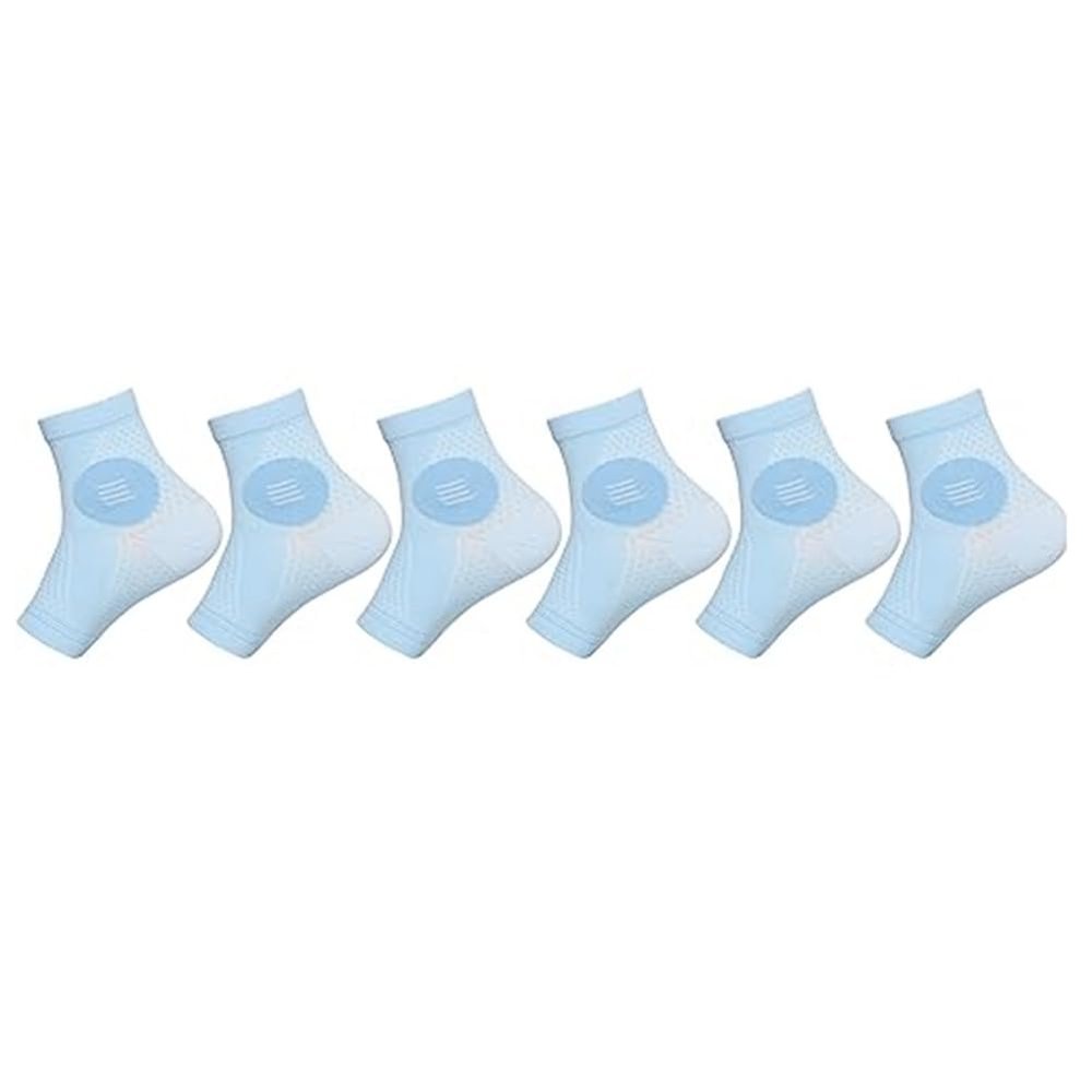 Corghd 3Pairs Neuropathy Socks - Sock - Soothe Relief Socks for Neuropathy Pain - Plantar Fasciitis Socks-Blue-M Easy Install