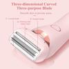 Lady Shaver for Women, 2 in 1 Waterproof Belarae Brazilian Electric Women's Razor for Face Lips Arms Legs Armpits Bikini, Wet & Dry, Painless Hair Removal, Rechargeable Women's Shaver (Pink) view 3