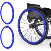 1 Pair 24Inch Silicone Wheelchair Push Rim Covers,Non-Slip Wear-Resistant Hand Push Cover,1 Pair Wheelchair Rear Wheel Push Rim Cover,Improve Grip[Energy Class A] view 1