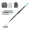 Tile Floor Cleaning Brush, Floor Brush with Handle, Multifunctional Non-Slip Cleaning Brush, Portable Tile Brush with Handle, Pul Brush view 1