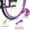 22in Non-Slip Wheelchair Push Rim Covers - Wear-Resistant Hand Push Covers for Rear Wheel - 1 Pair of Protective Accessory by Wheelchair Cover view 3