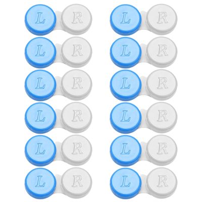 Contact Lens Cases 12 Pack. One Year Supply. Protect Your Eyes by Changing Your Contact Lens Case Monthly