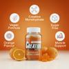 Creatine Gummies  Vegan Creatine Monohydrate Gummies, Strawberry Flavoured for Post Workout Recovery, Boost Muscle Growth and Enhance Strength, 2,500 MG, 60 Units (Orange) view 3