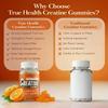 Creatine Gummies  Vegan Creatine Monohydrate Gummies, Strawberry Flavoured for Post Workout Recovery, Boost Muscle Growth and Enhance Strength, 2,500 MG, 60 Units (Orange) view 4