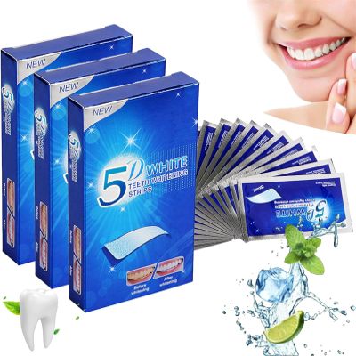 Elunara Teeth Whitening Strips, 5D White Teeth Whitening Strips, Teeth Whitener Strips, Diamond Dissolving Whitening Strips, Effective Teeth Reduced Sensitivity White Strips (3)