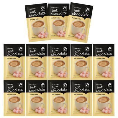 Hot Chocolate Sachet 28g (10 pack) - Rich & Creamy Instant Hot Chocolate - Perfect for Travel, Work, or Home - Individually Wrapped for Freshness - WoodzyCo Exclusive