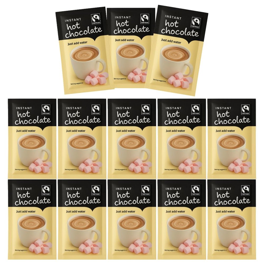 Hot Chocolate Sachet 28g (10 pack) - Rich & Creamy Instant Hot Chocolate - Perfect for Travel, Work, or Home - Individually Wrapped for Freshness - WoodzyCo Exclusive