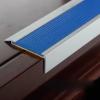 CMYUN Threshold Strip Aluminum Stairs Nosing Strips with Anti Slip Rubber, L-Shaped Staircase Edge Protector, Stair Nose Edging Smooth Transition Strip, Hotel Office(Blue,WxH 5x2cm(2x0.8in)) view 1