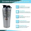 Getagift I Got This Because Secret Santa Knows Nothing About Me, Humorous Christmas 500ml Aluminium Shaker Bottle for Supplement Shakes - Easy Clean, Durable Cup. (Silver) view 4