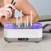 Retainer Cleaner Ultrasonic - 400ml Ultrasonic Cleaning Machine | 360 Degree Denture Cleaning Machine with 3 Modes | Ultrasonic Jewelry Cleaner Ultrasonic Cleaner Machine for Rings Glasses view 4