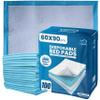 100 Pack Incontinence Bed Pads 90 x 60cm  Highly Absorbent Disposable Waterproof Bed Sheets for Adults, Elderly, Children & Babies  Bed Wetting Sheets & Bed Protectors for Mattress, Sofa & Chair. view 1