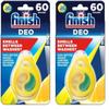 Finish, Dishwasher Freshener, Lemon (2 pack) Eliminates Odour, Clean and Fresh Smell up to 120 Washes view 1