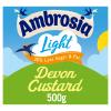 Ambrosia Devon Ready-to-Eat Creamy & Delicious Light Devon Custard Carton, 30% Less Fat & Sugar, 500 g (Pack of 6) view 1