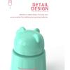 1 pcs Pill Grinder, Cute Bear Portabl Pill Pulverizer Pill Crusher Medicine Tablet Grinder Container Storage Box Pill Crusher for Tablets(Green) view 4