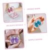 HAPINARY 4 Sets Cute Contacts Case in Material Small for Contacts Lens Storage Box for Organizing Multiple Glasses Case view 4