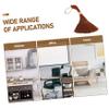 JEWEDECO Bed Sweeping Brush Small Hand Dust Broom for Desk Cleaning Home Cleaning Tool Soft Material for Desktop Dust Broom Use in Living view 4