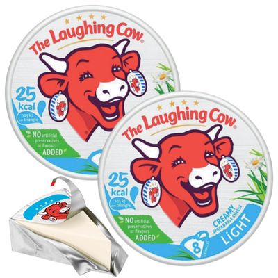 Thes Laughings Cows Light Cheese Spread Triangles - Creamy & Spreadable, Calcium and Vitamin D Source (16 triangles)