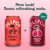 OLIPOP Prebiotic Soda Pop, Cherry Cola, Pantry Pack Packed with Prebiotics, Fiber, and Botanicals, Gluten Free, Vegan, GMO Free, 12oz (12-Cans) view 2