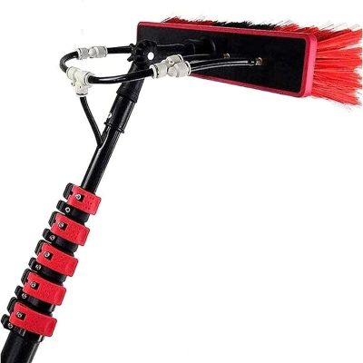 LwiftGal Photovoltaic Solar Panel Cleaner 3.6m-10.8m Telescopic Extension Pole with Water Pipes for Window Cleaning Conservatory Roof and More,10.8m(36ft)