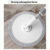 QIeAny Single-Bucket Wash And Spin Mop Set, A Space-Saving Cleaning Set, Recycled Water + 0.5CM Lightweight Mop Head + Nano-Level Soft Cotton Mop + Stainless Steel Telescopic Rod,White view 4